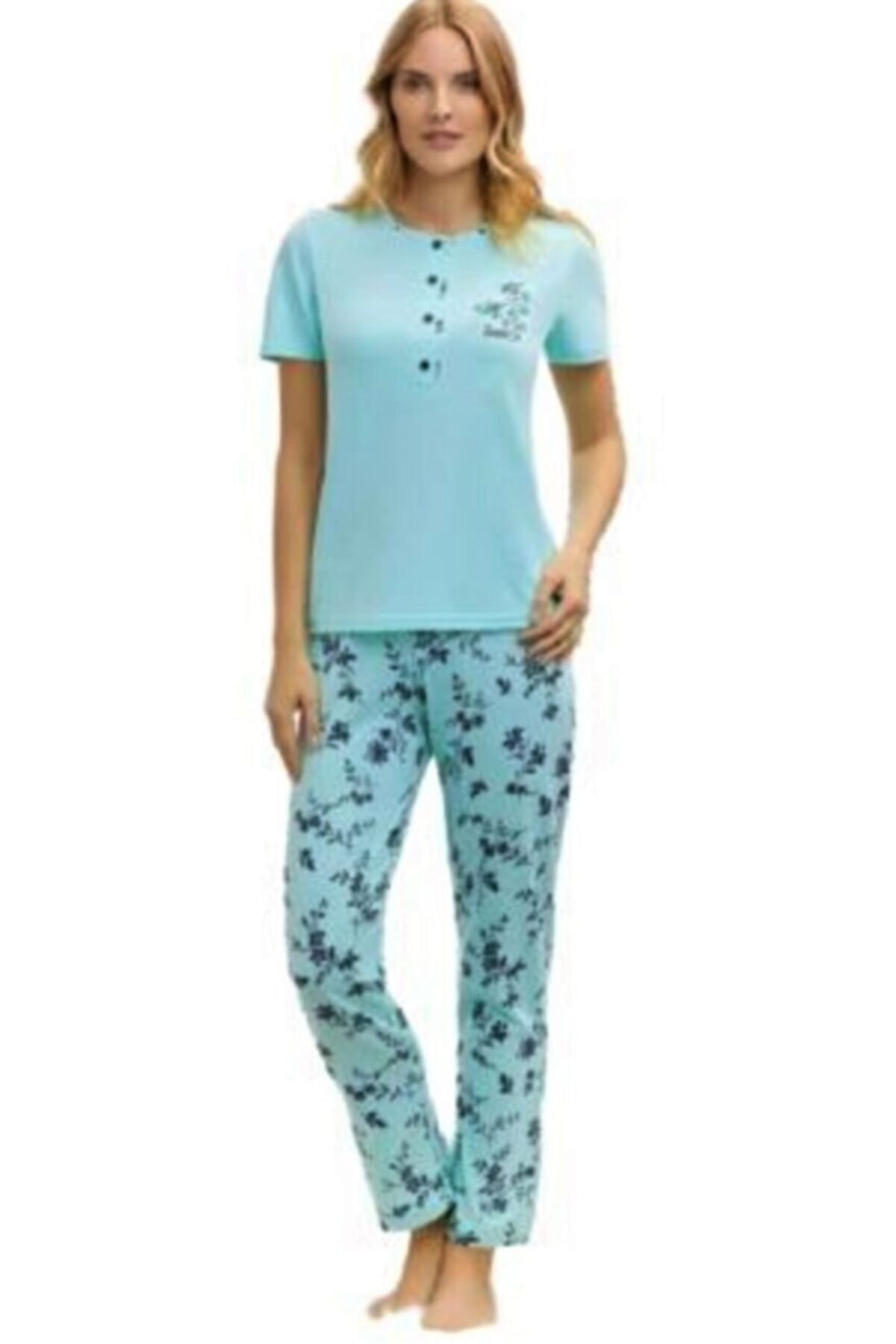 Alperi Kadın Mavi Pijama Takımı