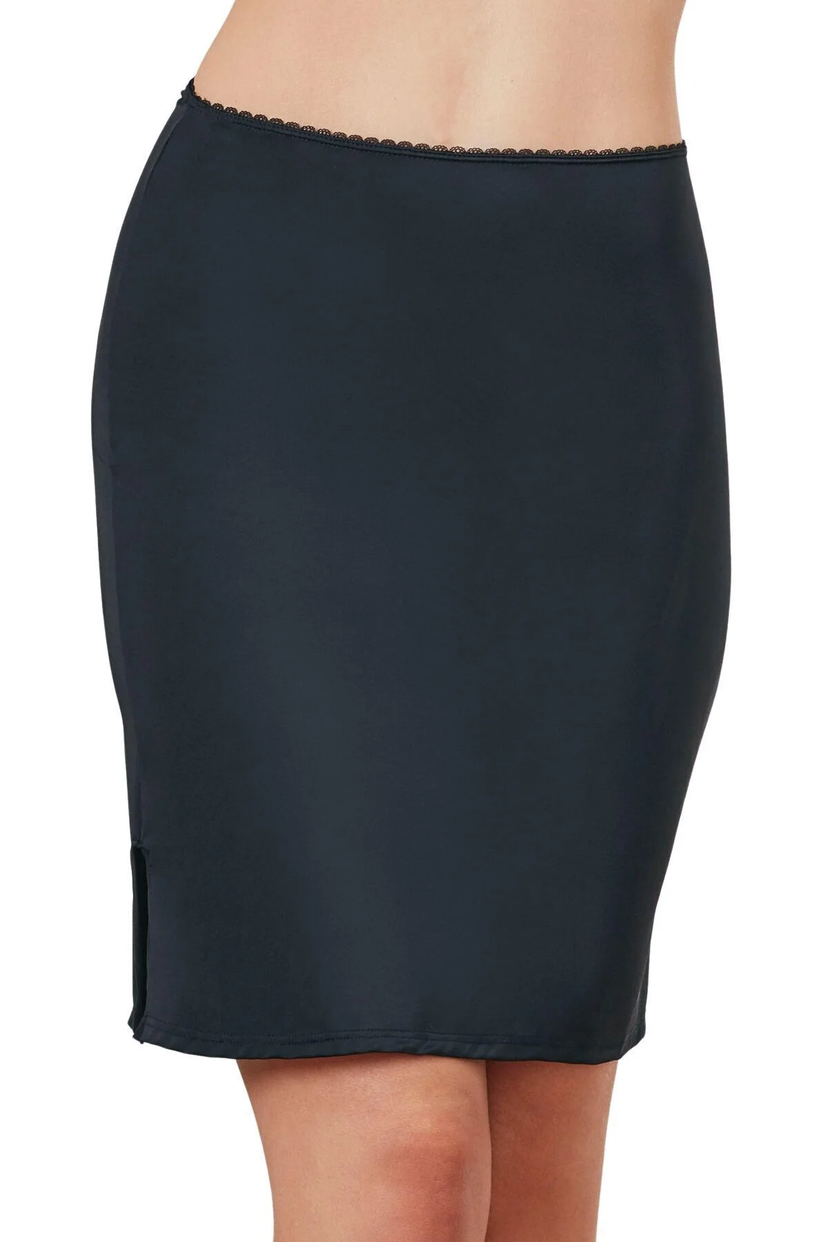 Kadın Mikropolyamid Esnek Kumaşlı Diz Üstü Kısa Etek Altı Jüpon (