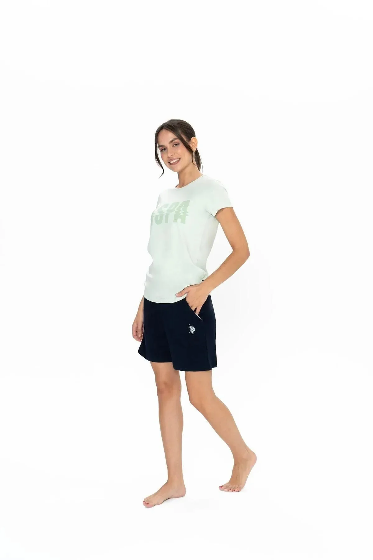 Kadın MİNT Pijama Takımı 50312917-VR041