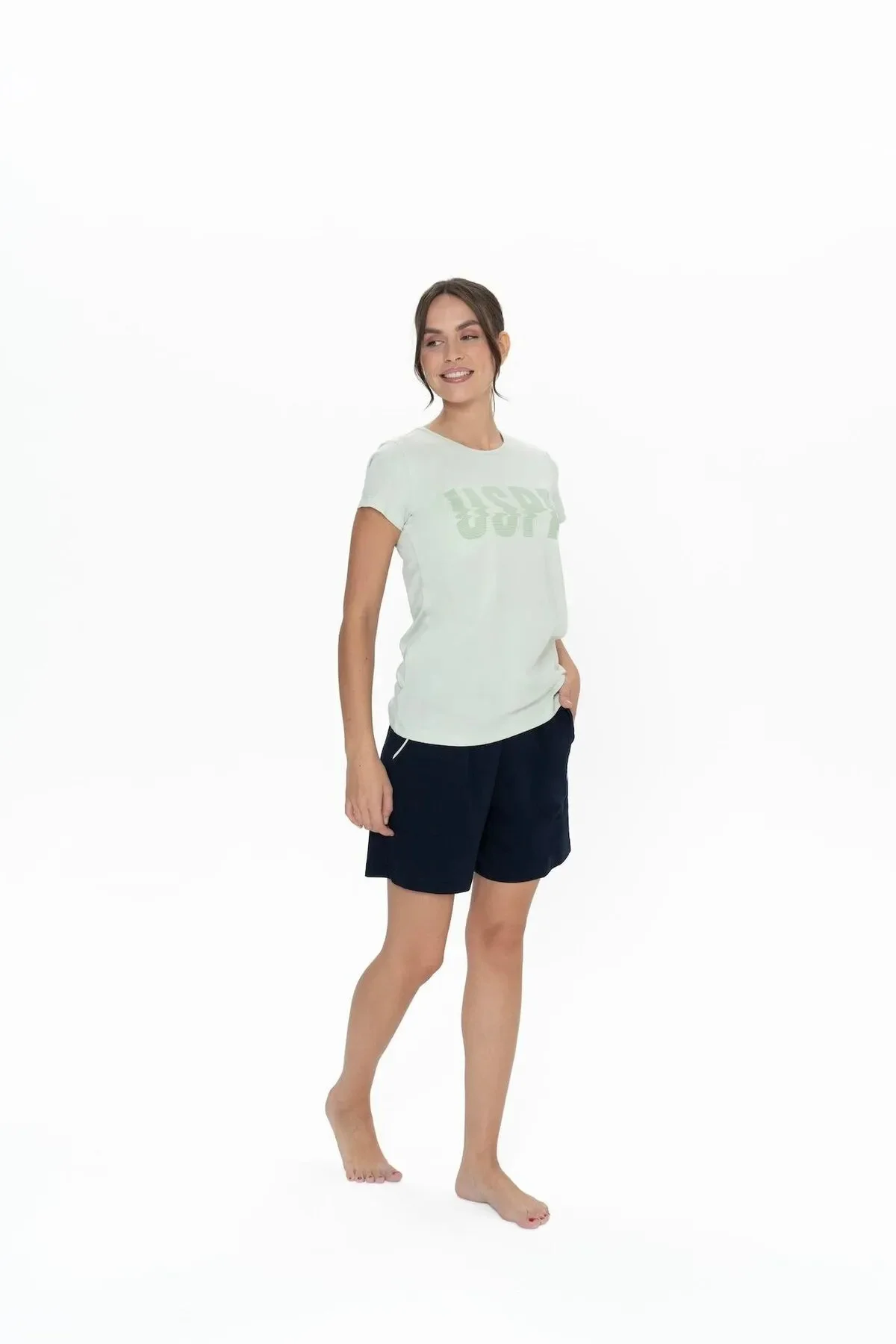 Kadın MİNT Pijama Takımı 50312917-VR041