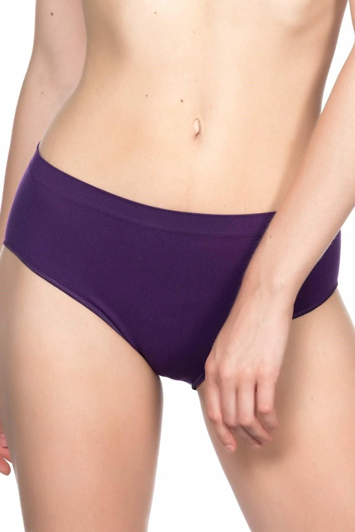 Kadın Mor Dikişsiz Toparlayıcı Külot 3002