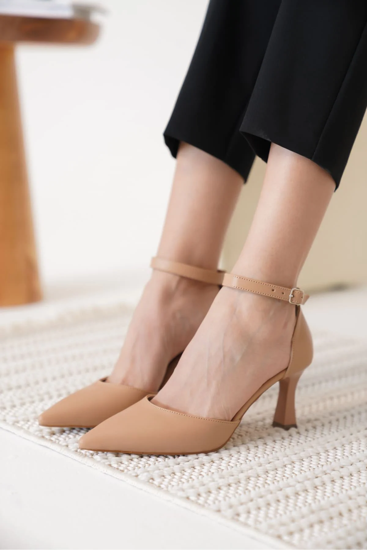 Kadın Nude Topuklu Ayakkabı TR12MS01D