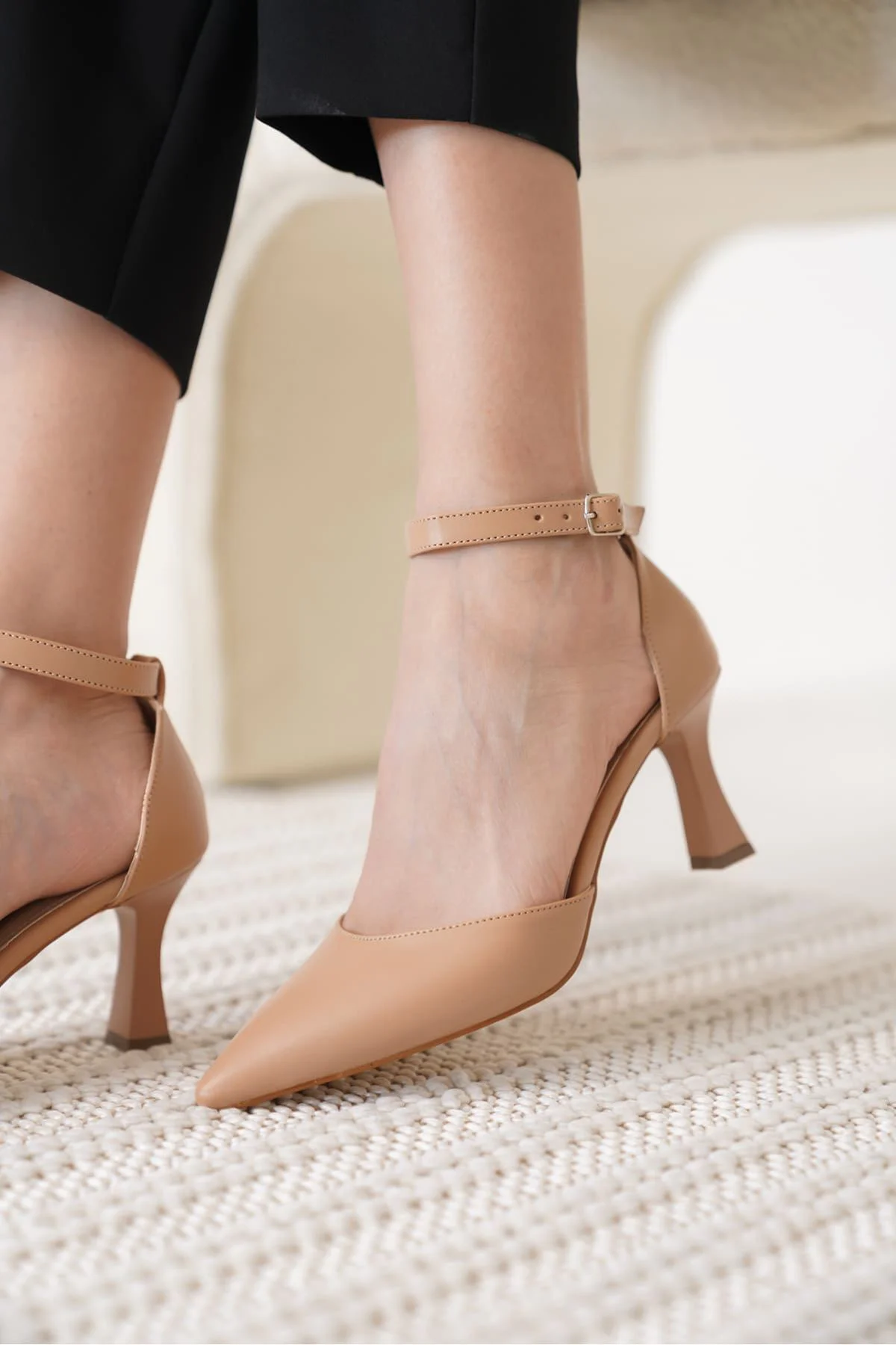 Kadın Nude Topuklu Ayakkabı TR12MS01D