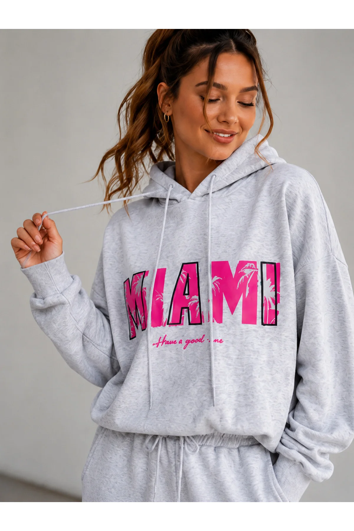 Kadın Oversize Baskılı Rahat Kesim Kışlık Şardonlu Kalın Sweatshirt ve jogger Eşofman Takımı Fiyatı, Yorumları ve Özellikleri