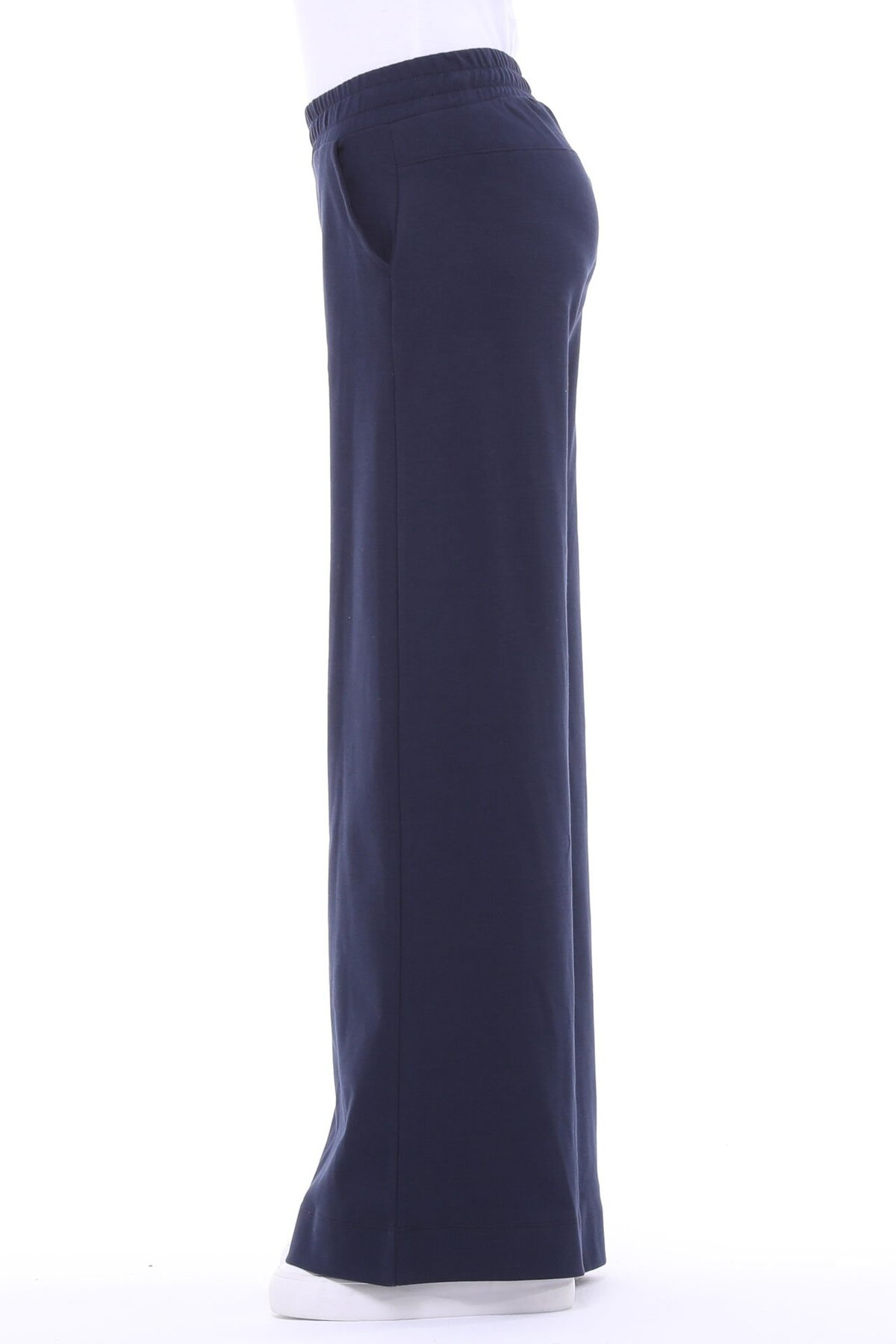 Defys Kadin Bol Paça Cepli Oversize Fit Pantolon Lacivert