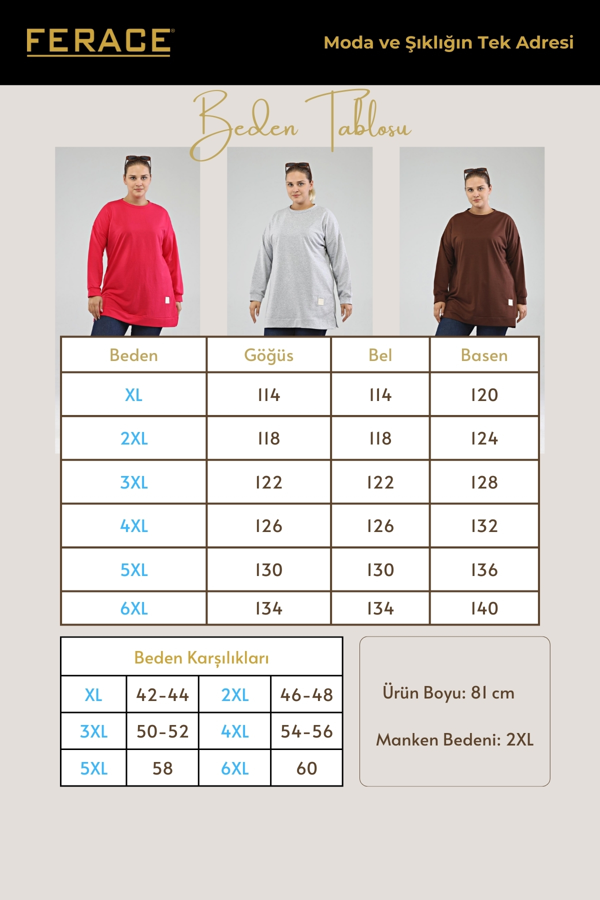 Ferace Kadin Oversize Tesettür Tunik