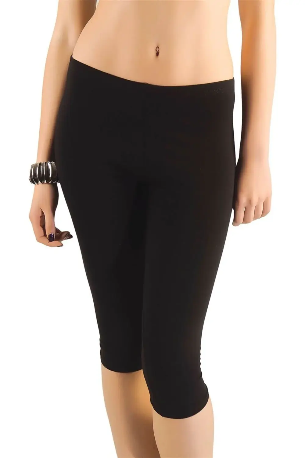 Kadın Pamuk Diz Altı Tayt 1466