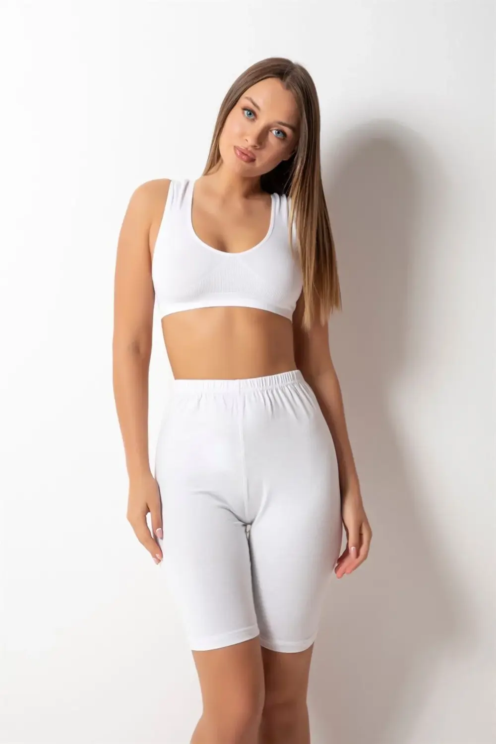 Kadın Pamuk Diz Üstü Tayt 122