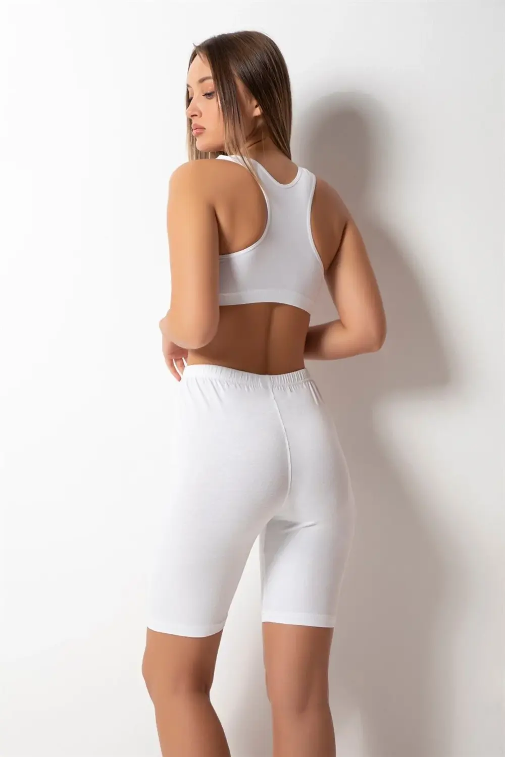 Kadın Pamuk Diz Üstü Tayt 122