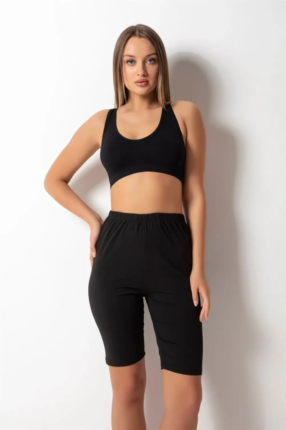 Kadın Pamuk Diz Üstü Tayt 122