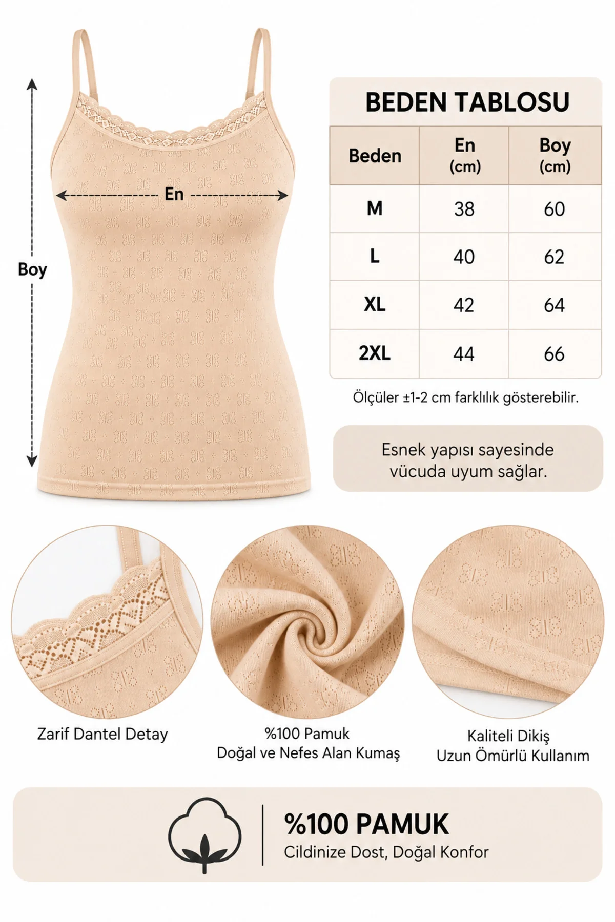 Kadın Pamuklu İp Askılı Dantelli Atlet 6’lı Paket %100 Pamuk Siyah Beyaz Ten M-L-XL-2XL Kadın Pamuklu İp Askılı Dantelli Atlet 6’lı Paket %100 Pamuk Siyah Beyaz Ten M-L-XL-2XL