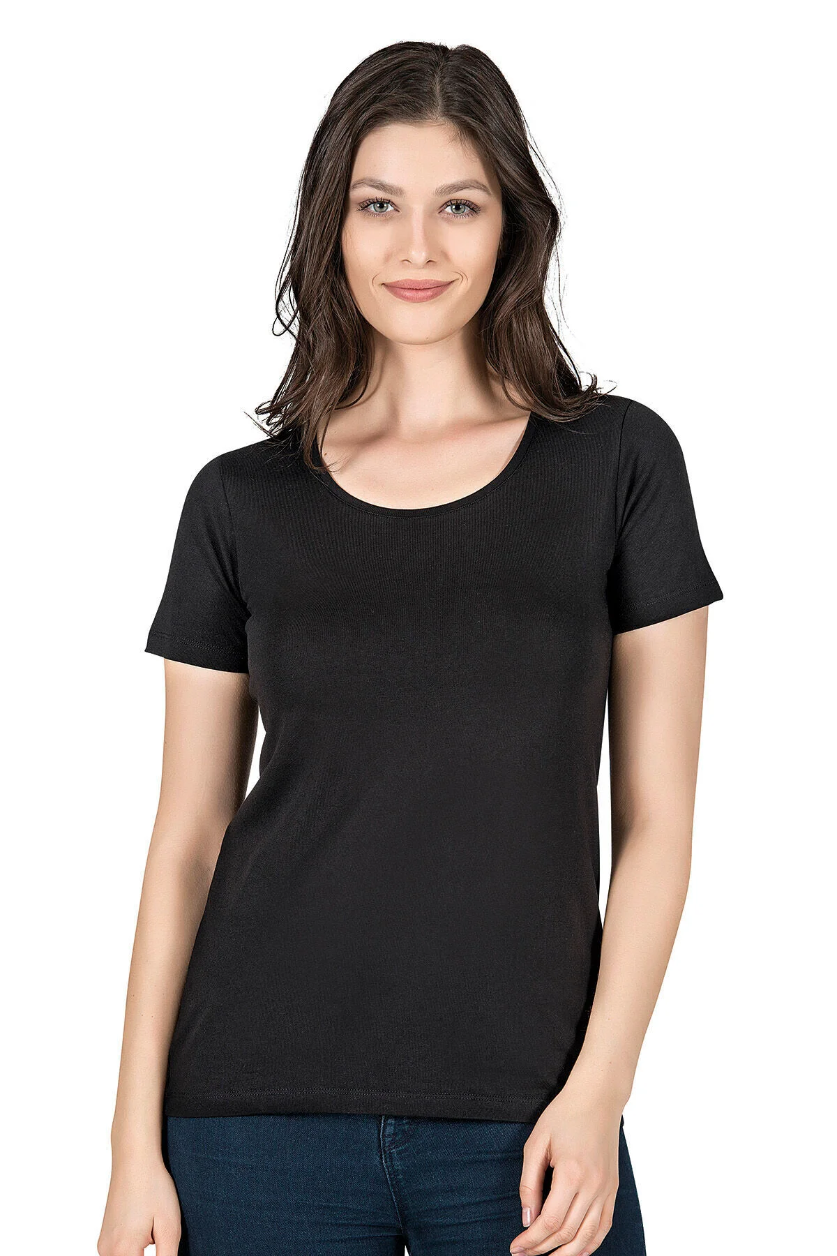 Kadın Pamuklu Kısa Kollu Bisiklet Yaka Esnek Rahat Fanila T-Shirt Fiyatı, Yorumları ve Özellikleri