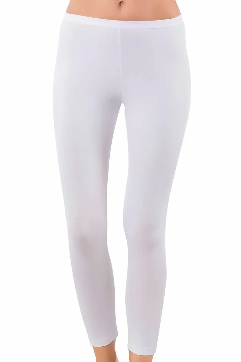 Kadın Pamuklu Likralı Süprem Düz Uzun Tayt