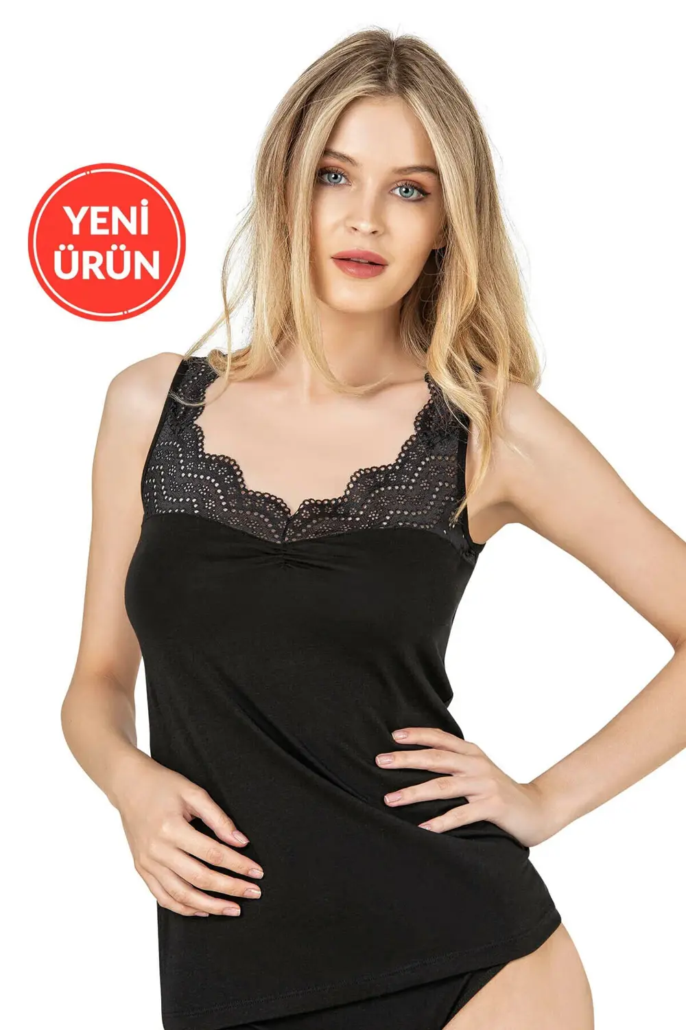 Kadın Pamuklu Modal Esnek Yumuşak Kalın Askılı Atlet