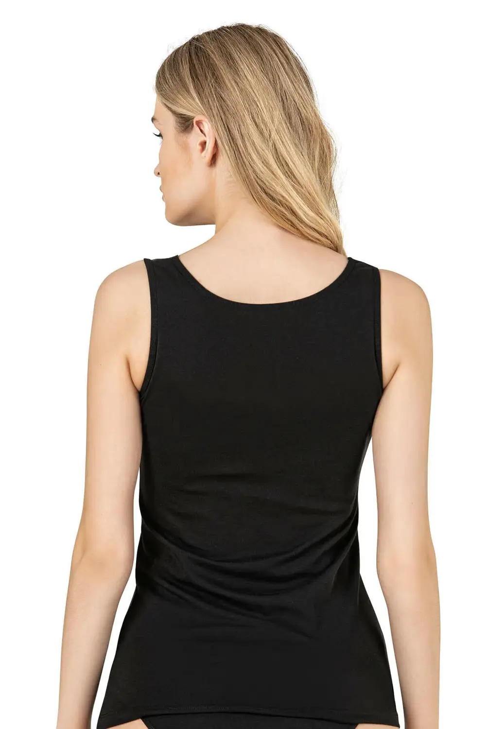 Kadın Pamuklu Modal Esnek Yumuşak Kalın Askılı Atlet