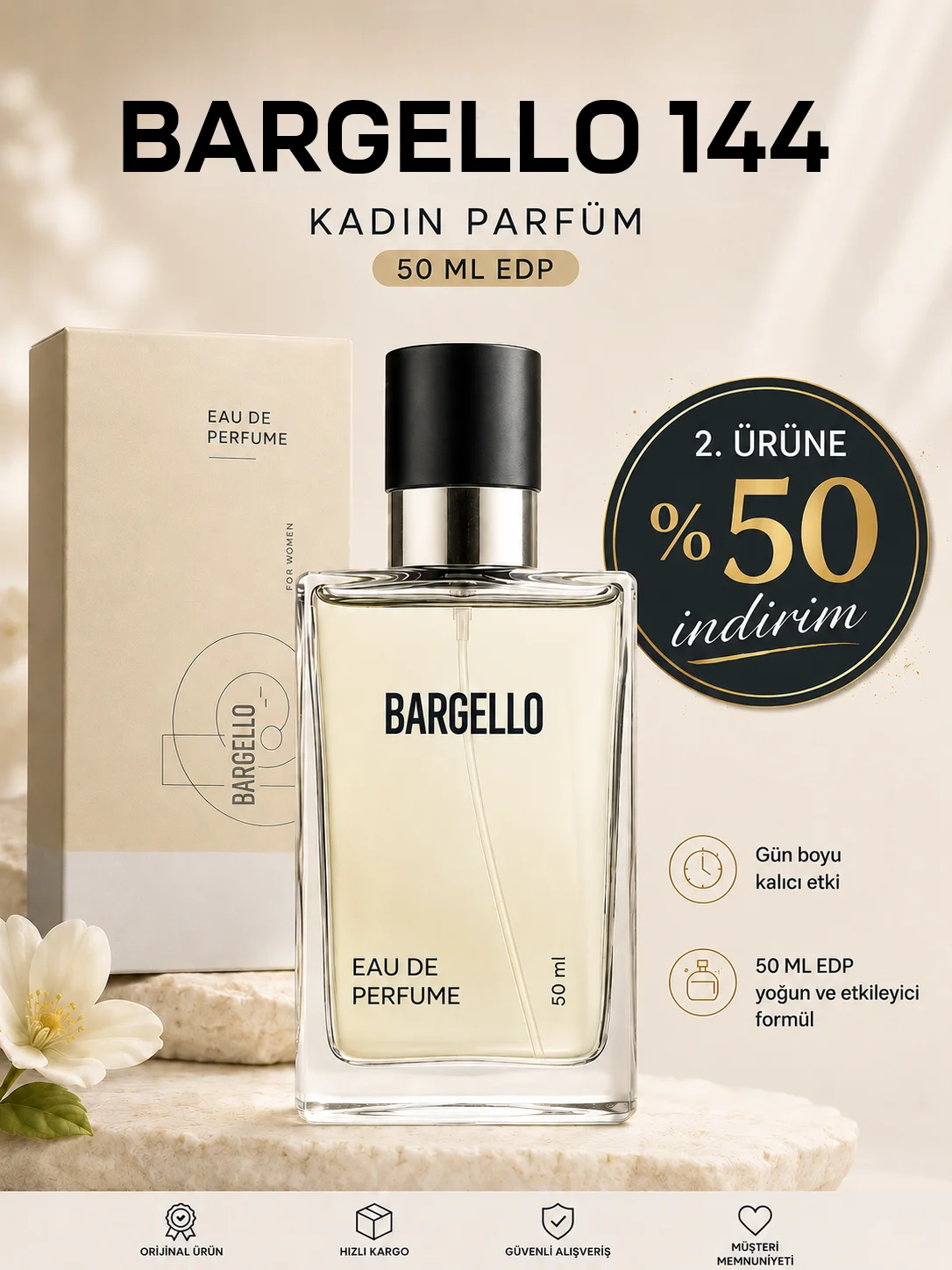 KADIN PARFÜM 144 FLORAL 50 ML EDP 8691841304641