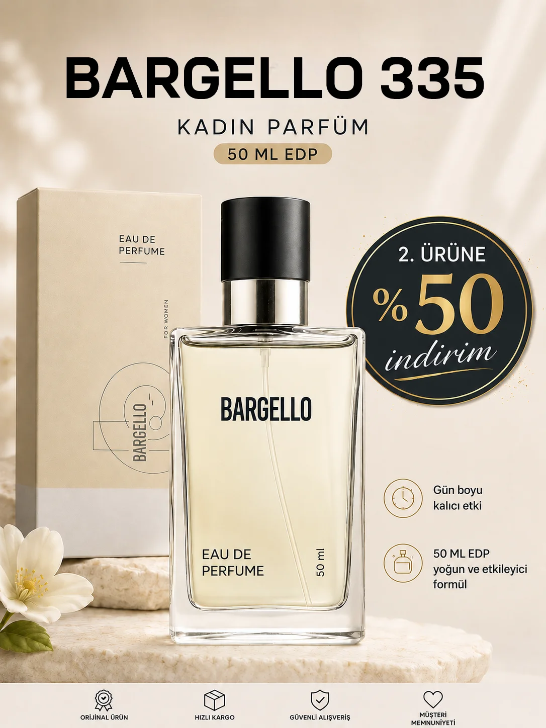 KADIN PARFÜM 335 FLORAL 50 ML EDP 8691841304716