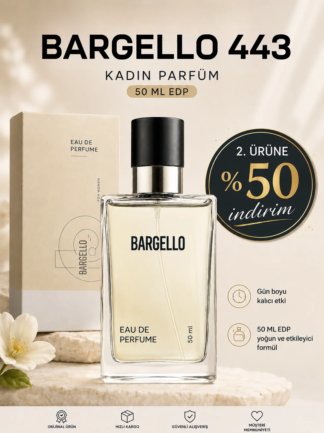 KADIN PARFÜM 443 FLORAL 50 ML EDP