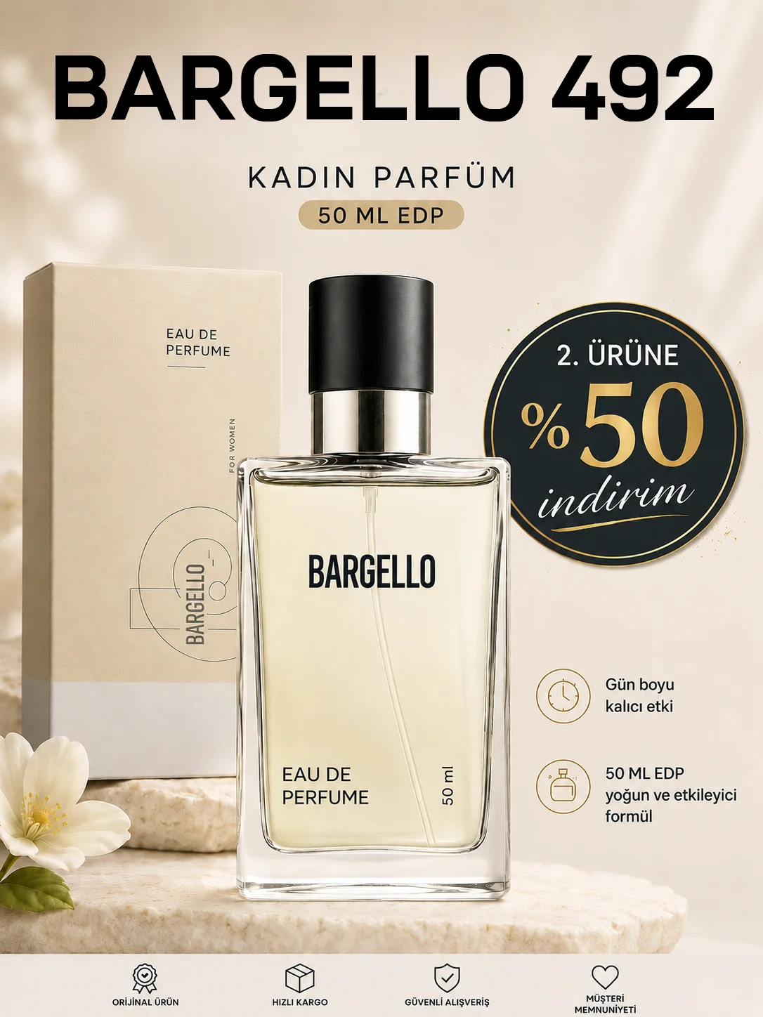 Kadın Parfüm 492 Fresh 50 ML EDP