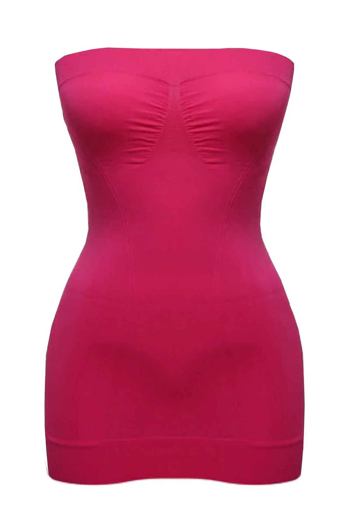Kadın Pembe Desenli Straplez Atlet  5005