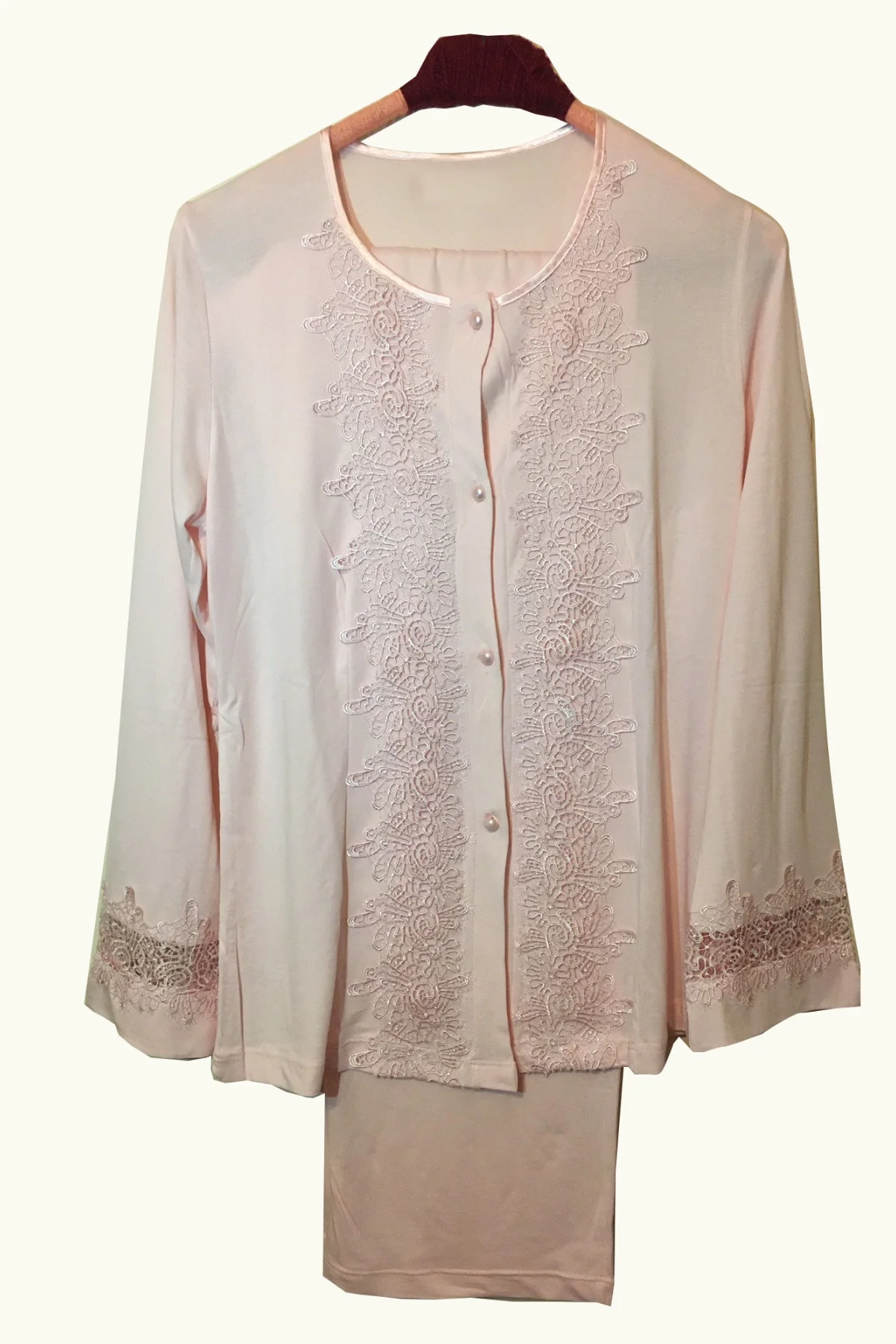 Kadın Pembe Penye 6'lı Göğüs Kaplı Çeyiz Seti 3007