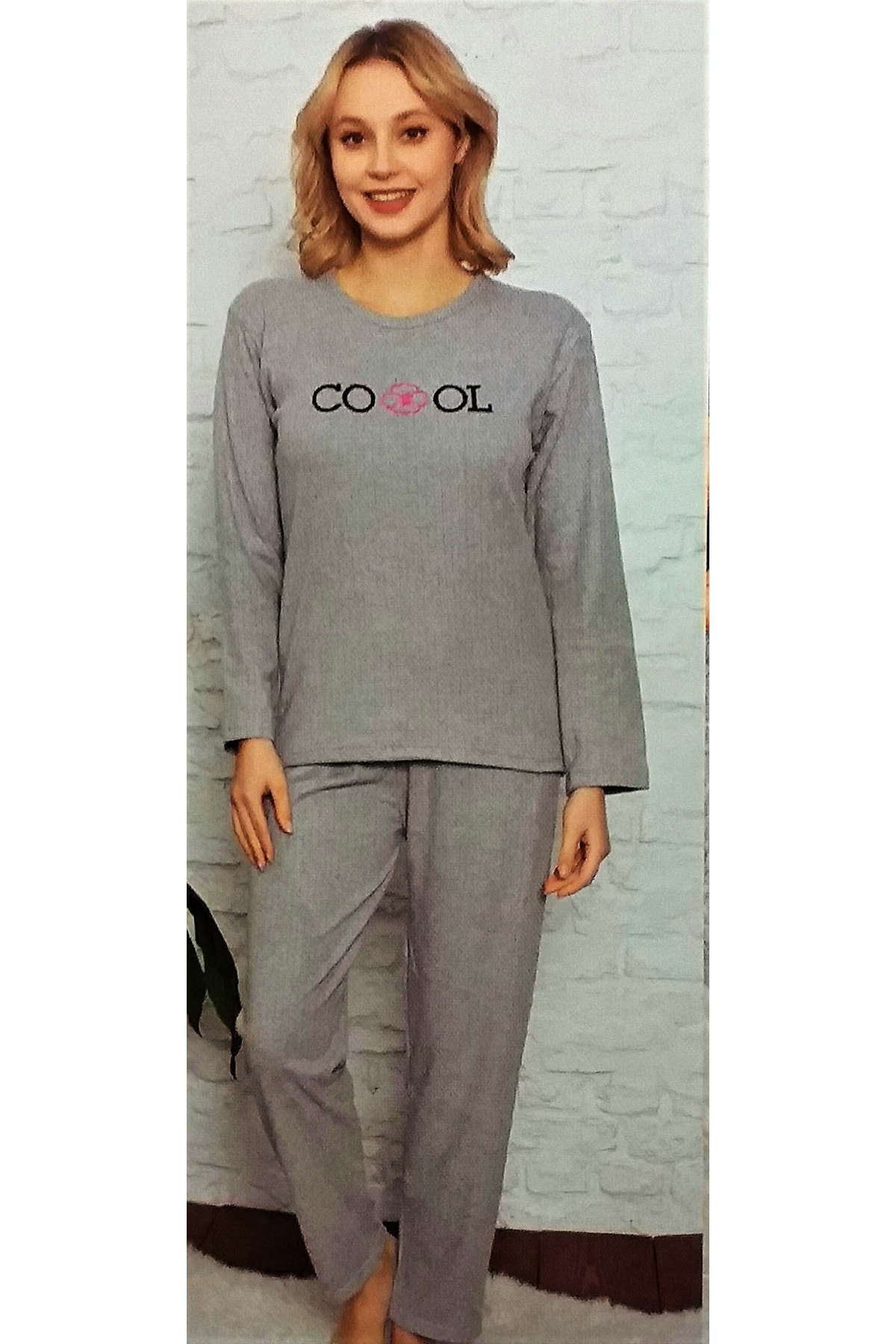 Rüyam Kadın Pijama Takımı Gri