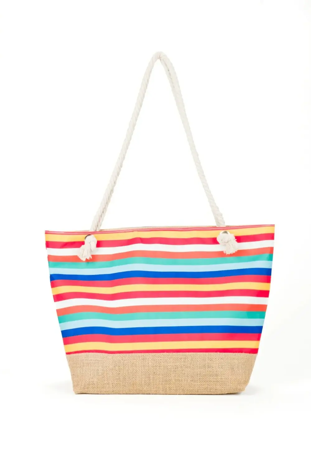 Kadın plaj çantası rengarenk desenli