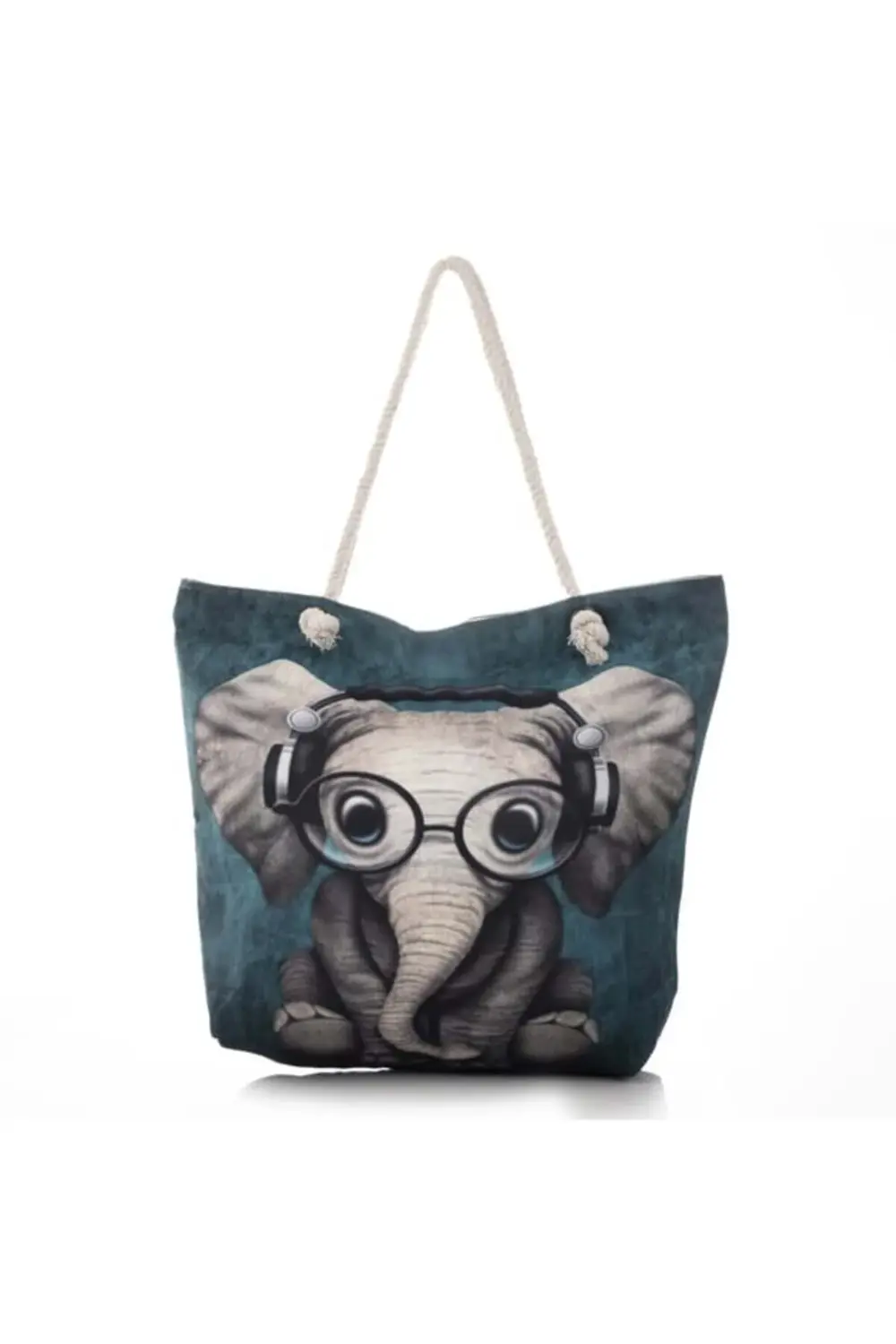 Kadın plaj çantası rengarenk desenli