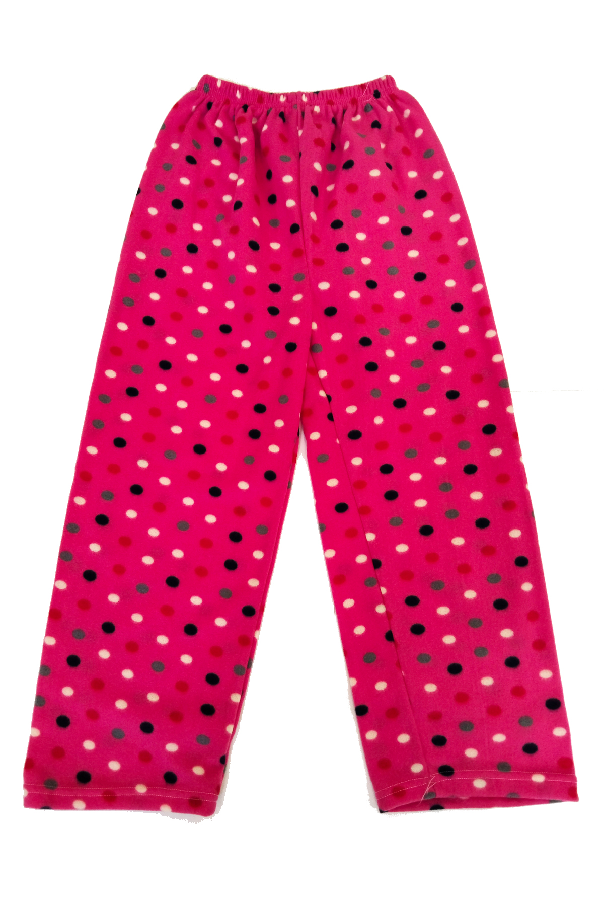 Kadın Polar Pijama Altı Termal Özellikli Pembe Puantiye Desenli E