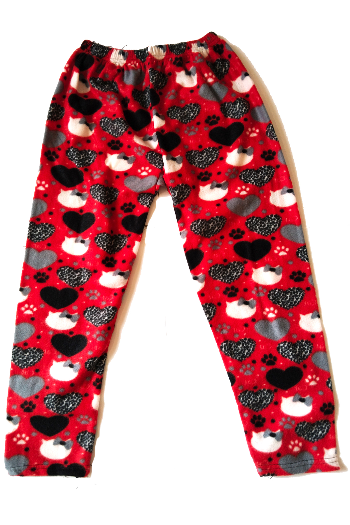 Kadın Polar Pijama Altı Termal Özellikli Kırmızı Kalp Desen Büyük Kadın Polar Pijama Altı Termal Özellikli Kırmızı Kalp Desen Büyük