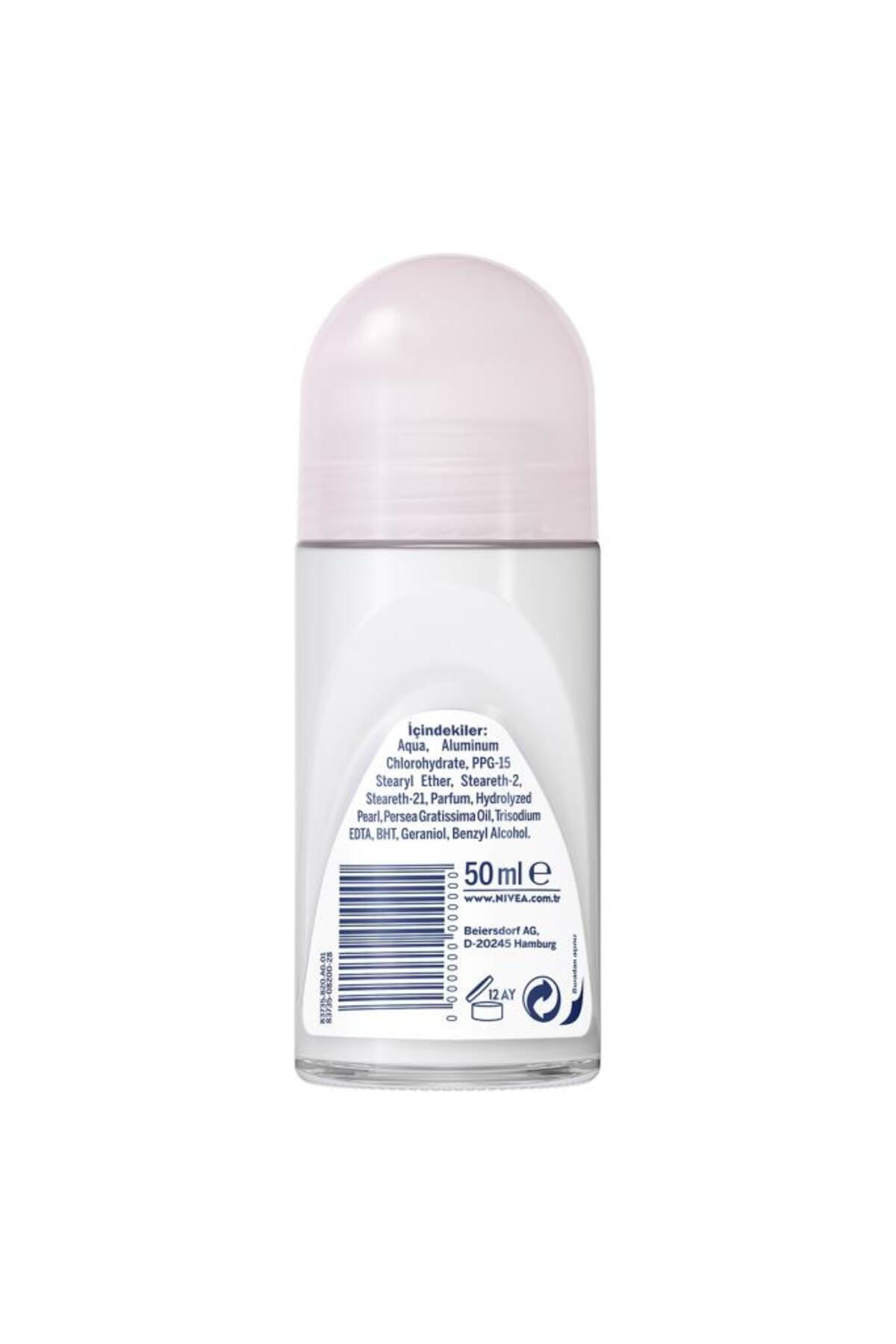 Nivea Kadın Roll-On Deodorant Pearl&Beauty 50Ml, 48 Saat Koruma, X2 Ade