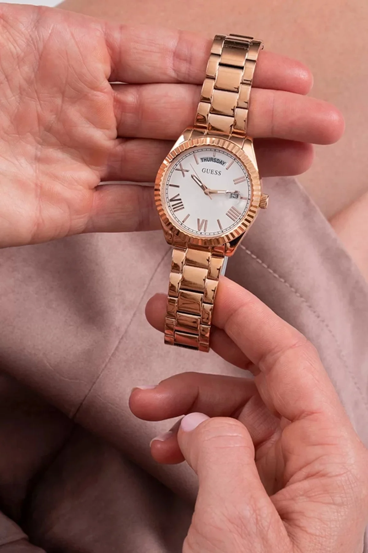 Kadin Rose Gold Kol Saati GUGW0308L3