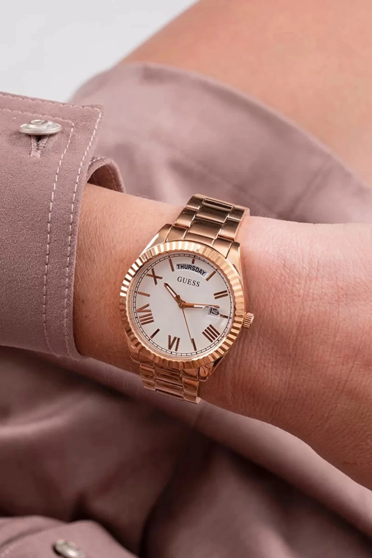 Kadin Rose Gold Kol Saati GUGW0308L3
