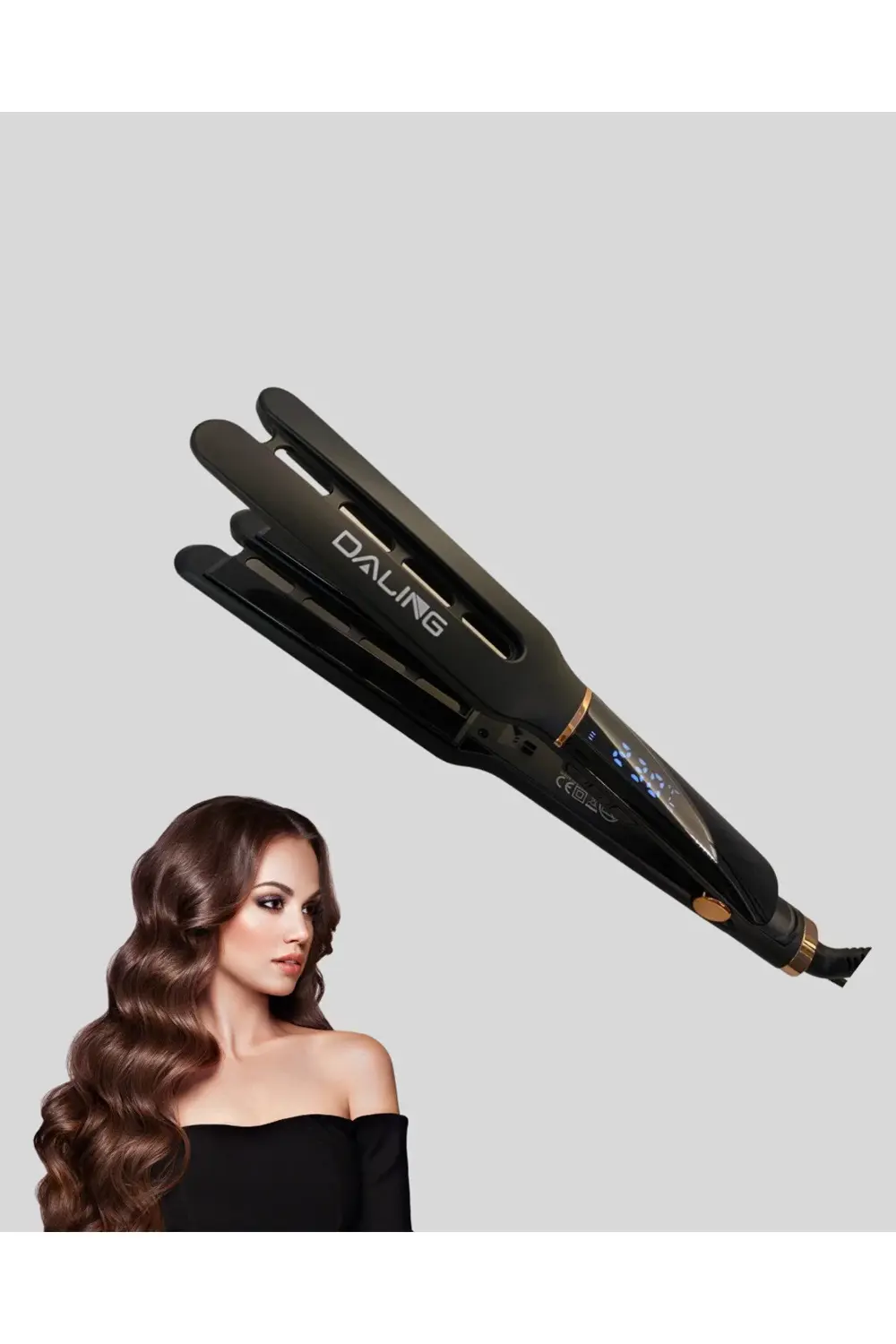 Kadın Saç Düzleştirici Seyahat Dostu 5 Kademeli Isı Kontrolü