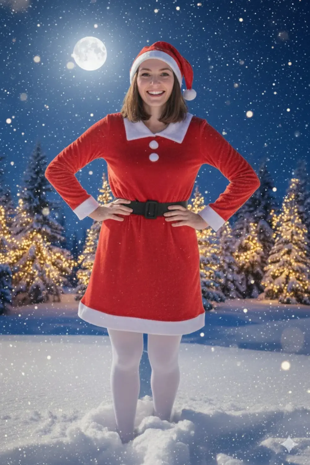 Parti Kırtasiye Kadın Santa Claus Elbisesi Kırmızı Peluş Detaylı Kışlık Yılbaşı P Parti Kırtasiye Kadın Santa Claus Elbisesi Kırmızı Peluş Detaylı Kışlık Yılbaşı P