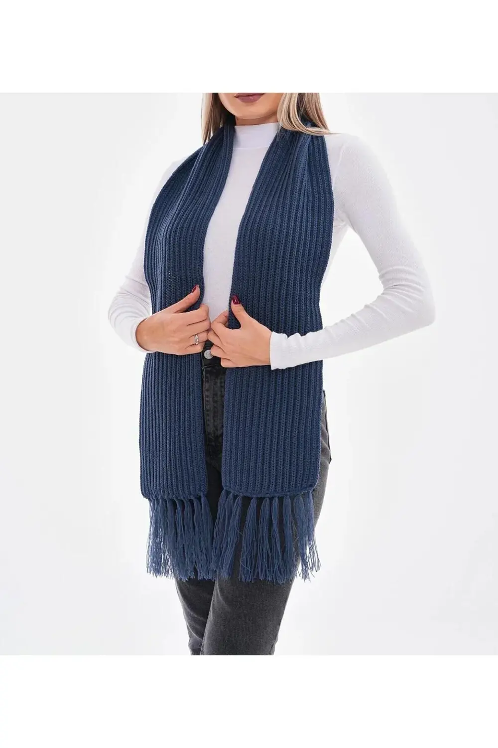 Kadın Selanik Örgü Atkı, Örme Atkı