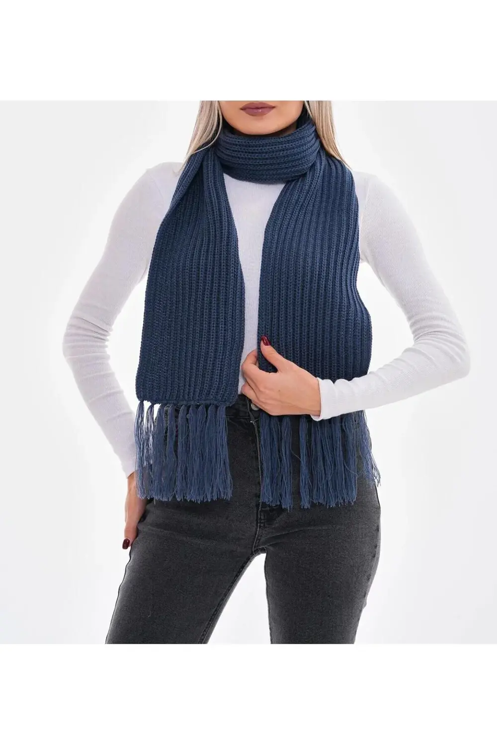 Kadın Selanik Örgü Atkı, Örme Atkı