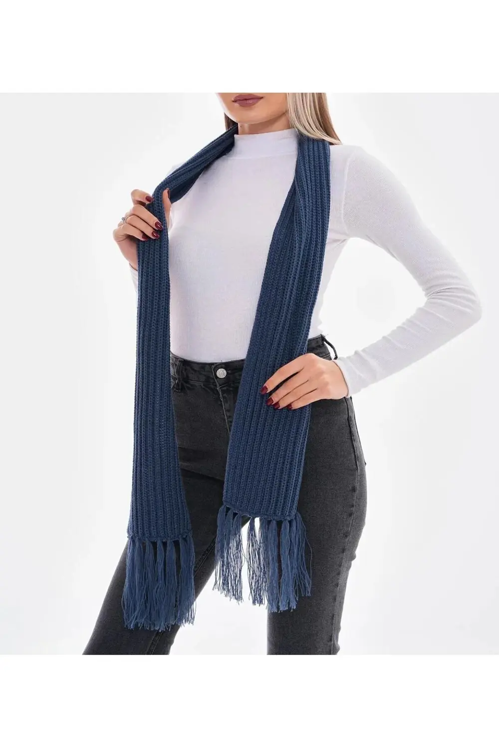 Kadın Selanik Örgü Atkı, Örme Atkı