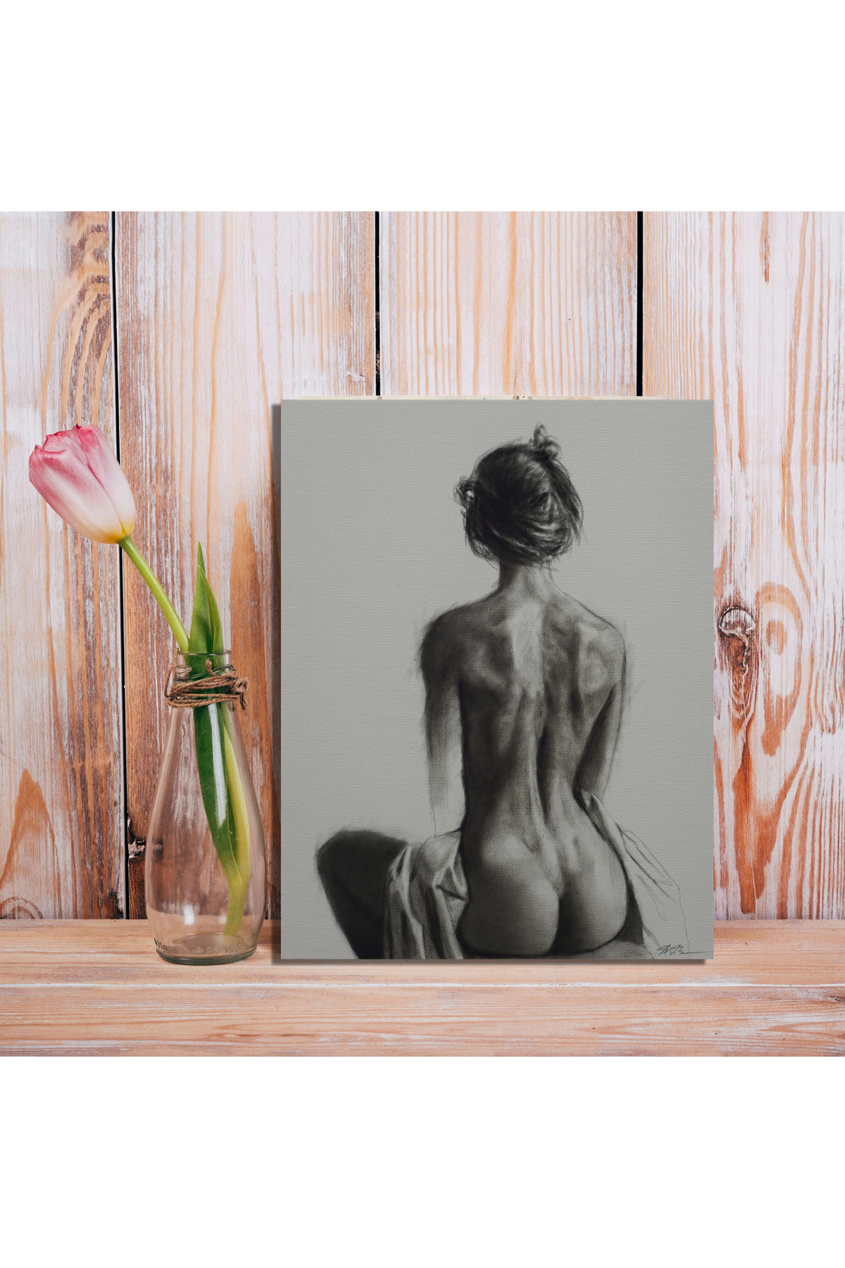 Korkmazkanvas Kadın Sırtı, Sanat. Kanvas Tablo