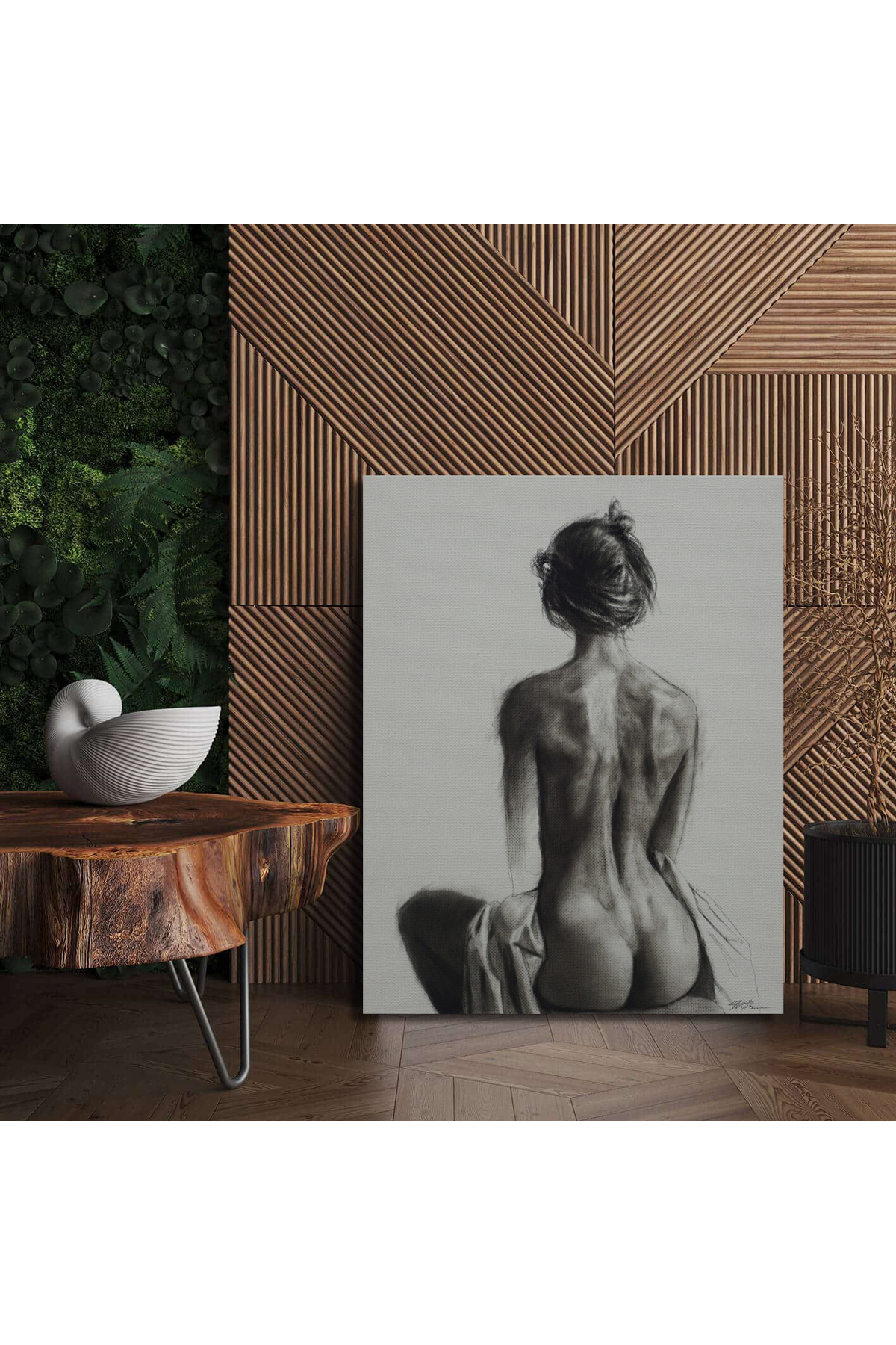 Korkmazkanvas Kadın Sırtı, Sanat. Kanvas Tablo