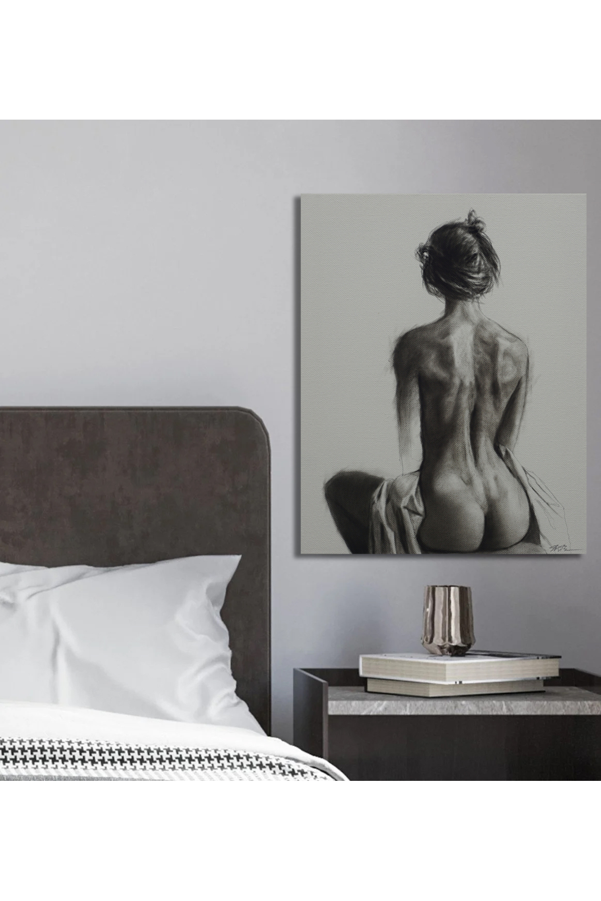 Korkmazkanvas Kadın Sırtı, Sanat. Kanvas Tablo