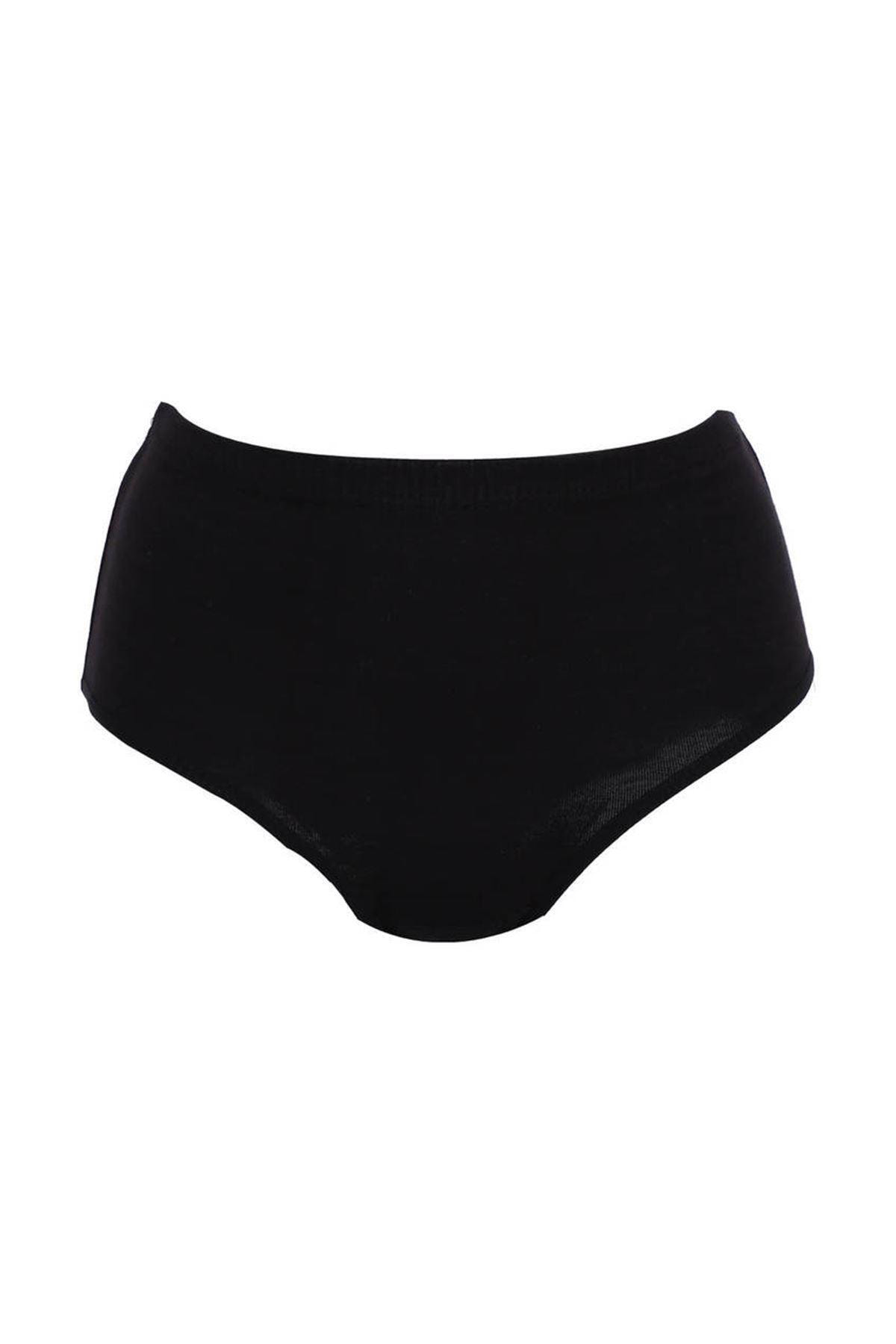 Kadın Siyah 12 Adet Ribana Bato Külot