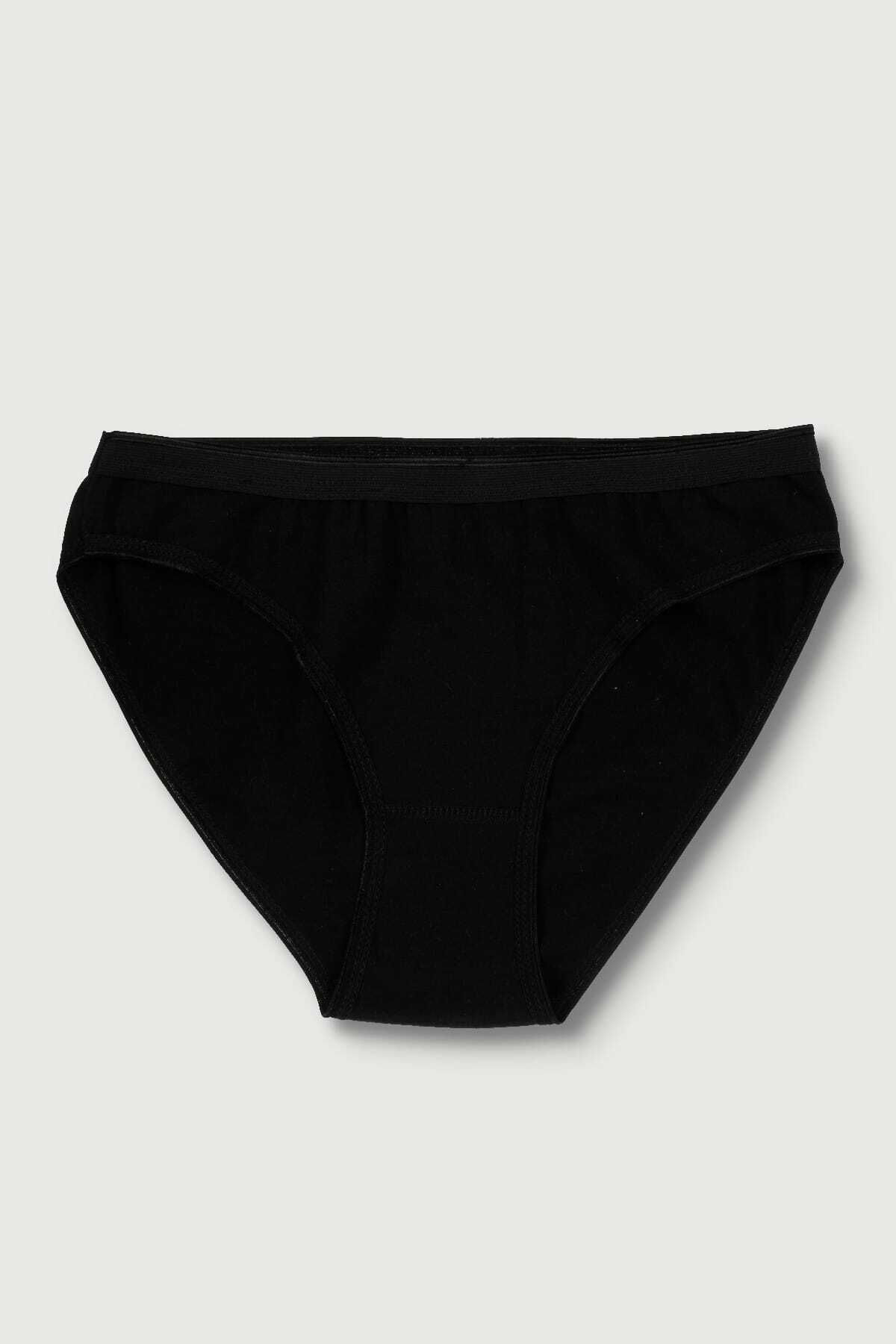 Kadın Siyah 3'lü Paket  Bikini Külot ELF568T0635CCM3