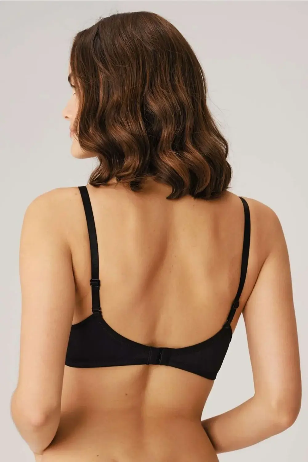 Kadın Siyah Balenli Günlük Desteksiz Dolgusuz Klasik Basic Sütyen