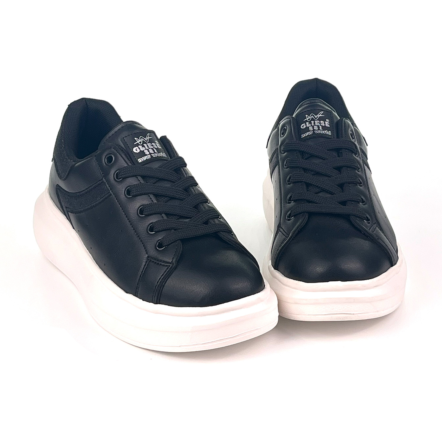 Kadın Siyah Beyaz Simli Rahat Günlük Sneaker Spor Ayakkabı Kadın Siyah Beyaz Simli Rahat Günlük Sneaker Spor Ayakkabı