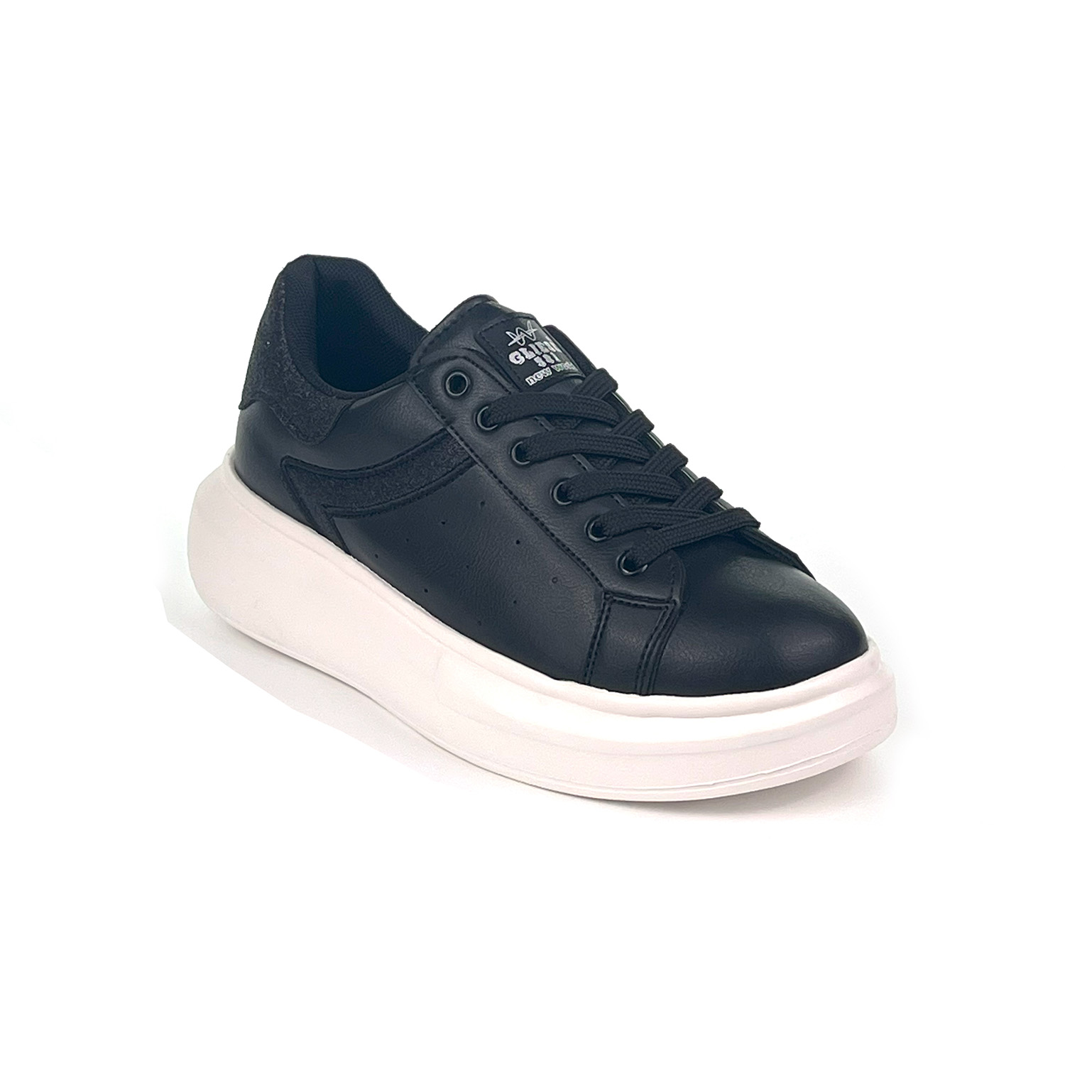 Kadın Siyah Beyaz Simli Rahat Günlük Sneaker Spor Ayakkabı Kadın Siyah Beyaz Simli Rahat Günlük Sneaker Spor Ayakkabı