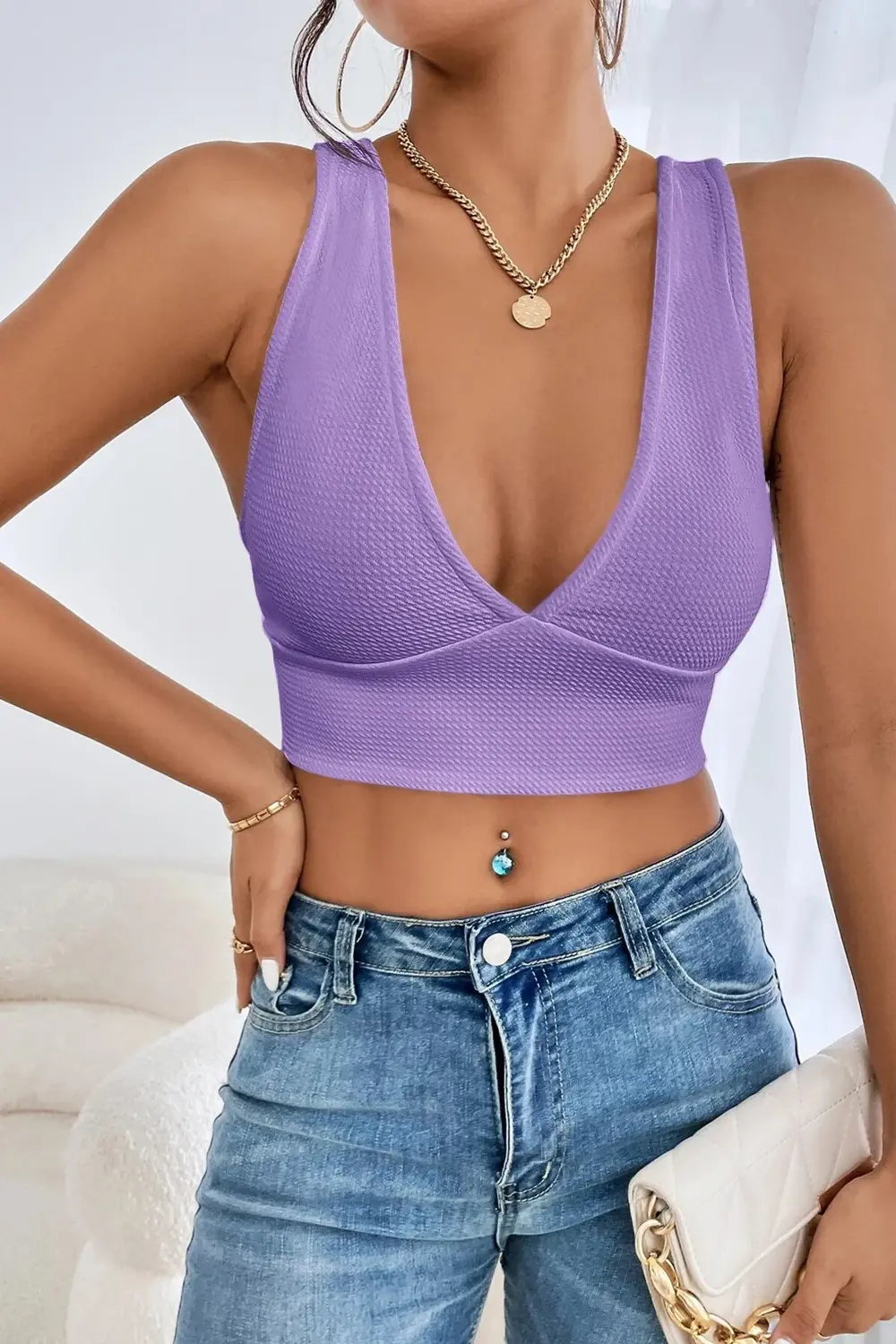 Kadın Siyah Çapraz Sırt Detaylı Şık Crop Top Büstiyer
