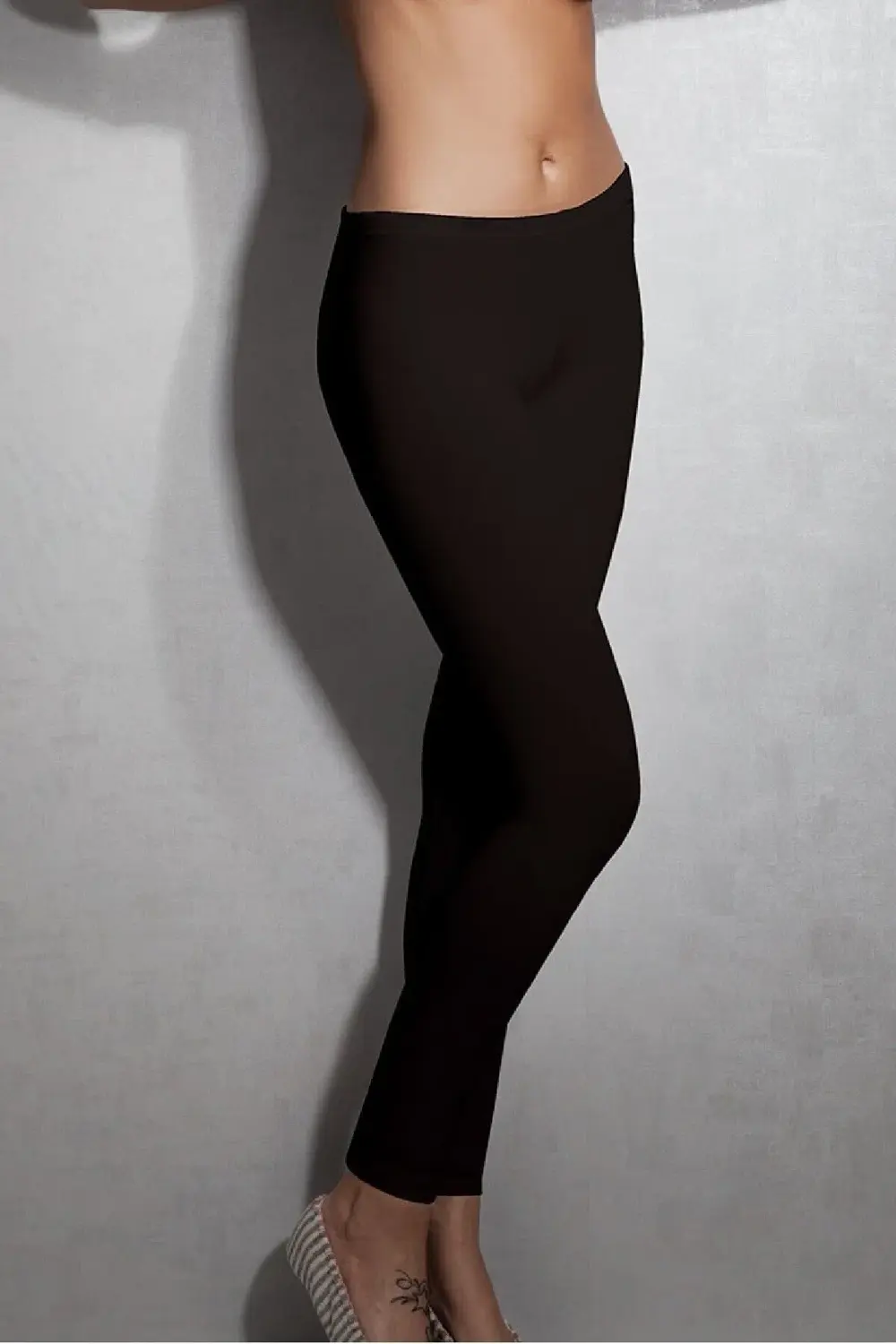 Kadın Siyah  Çift Kat Ekstra Viloft Termal Tayt - 8065