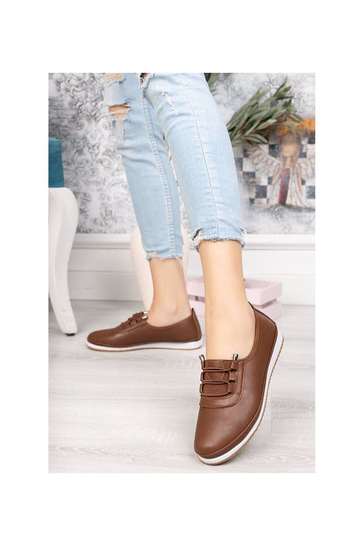 Nayad Bal Kadın Siyah Cilt Günlük Rahat Ortopedik Taban Babet Ayakkabı