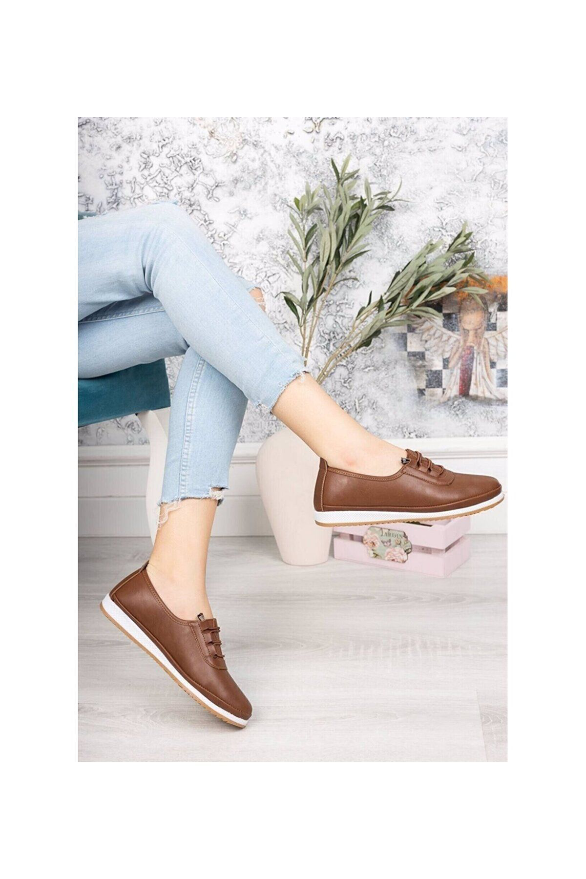 Nayad Bal Kadın Siyah Cilt Günlük Rahat Ortopedik Taban Babet Ayakkabı